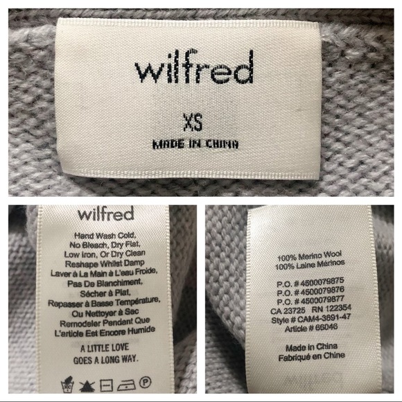 HostPick Wilfred Grey Merino Wool boatneck Sweater - Picture 10 of 10